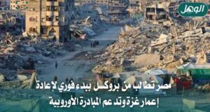 مصر تدعو لتسريع التعافي المبكر في غزة وتدعم المبادرة الأوروبية