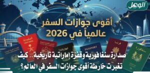أقوى جوازات السفر 2026.. الإمارات في المركز الثاني عالميًا