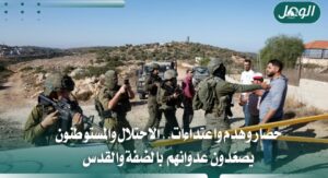 حصار وهدم واعتداءات الاحتلال والمستوطنين بالضفة والقدس