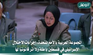 المجموعة العربية بالأمم المتحدة: إجراءات الاحتلال في فلسطين باطلة