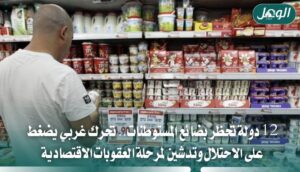 12 دولة تتجه لتقييد تجارة منتجات المستوطنات الإسرائيلية