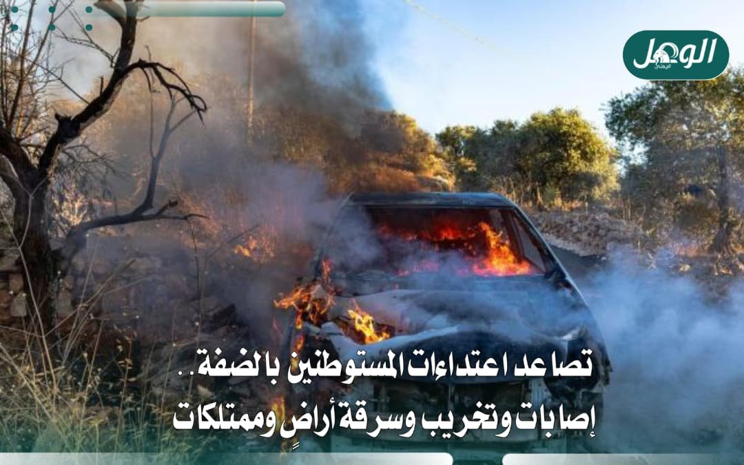 اعتداءات المستوطنين بالضفة.. إصابات وتخريب وسرقة أراضٍ